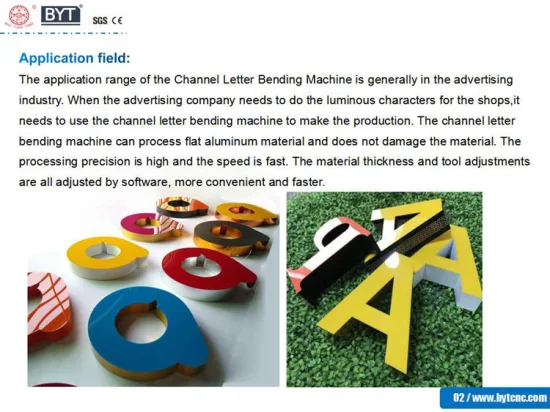Sinais LED de publicidade automática 3D que fazem máquina dobradeira de letras de canal CNC de alumínio para dobrador de aço